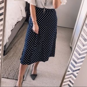 Ann Taylor midi wrap skirt